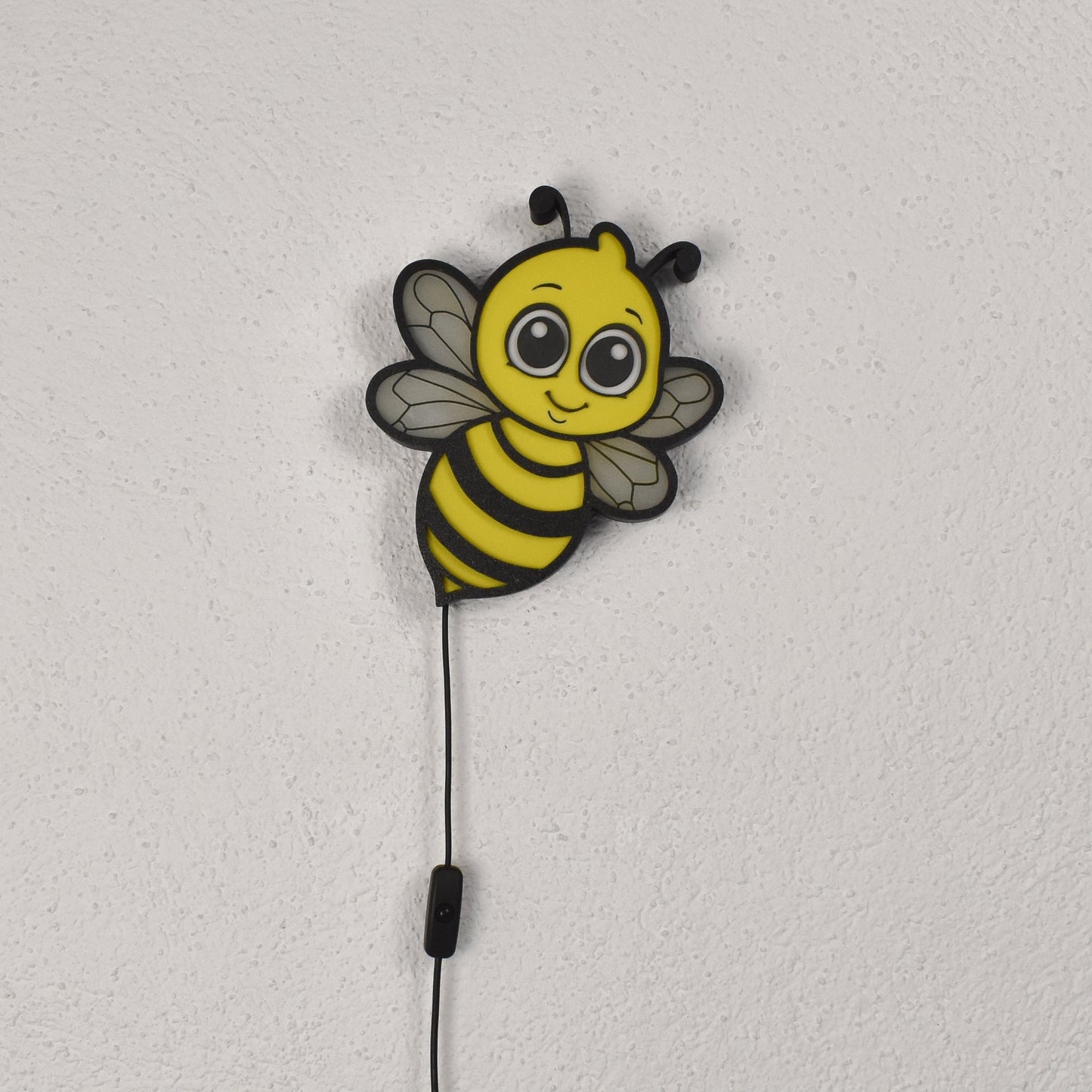 Kinderfreundliches Bienen-Nachtlicht mit LED – perfekte Wandlampe für das Schlafzimmer von Kindern