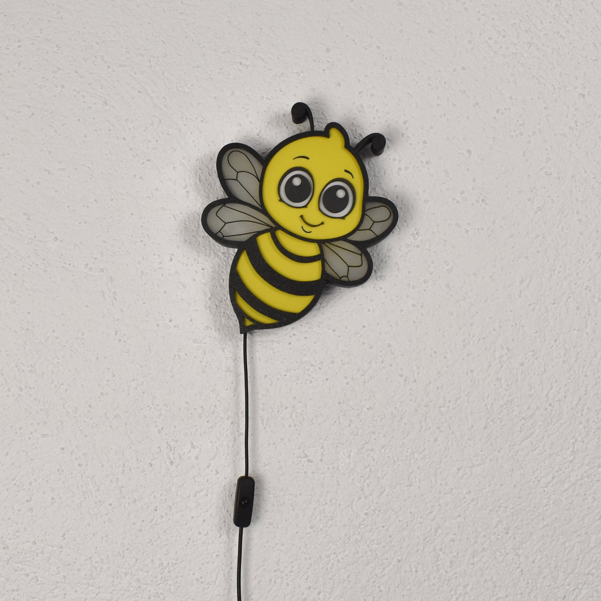 Kinderfreundliches Bienen-Nachtlicht mit LED – perfekte Wandlampe für das Schlafzimmer von Kindern