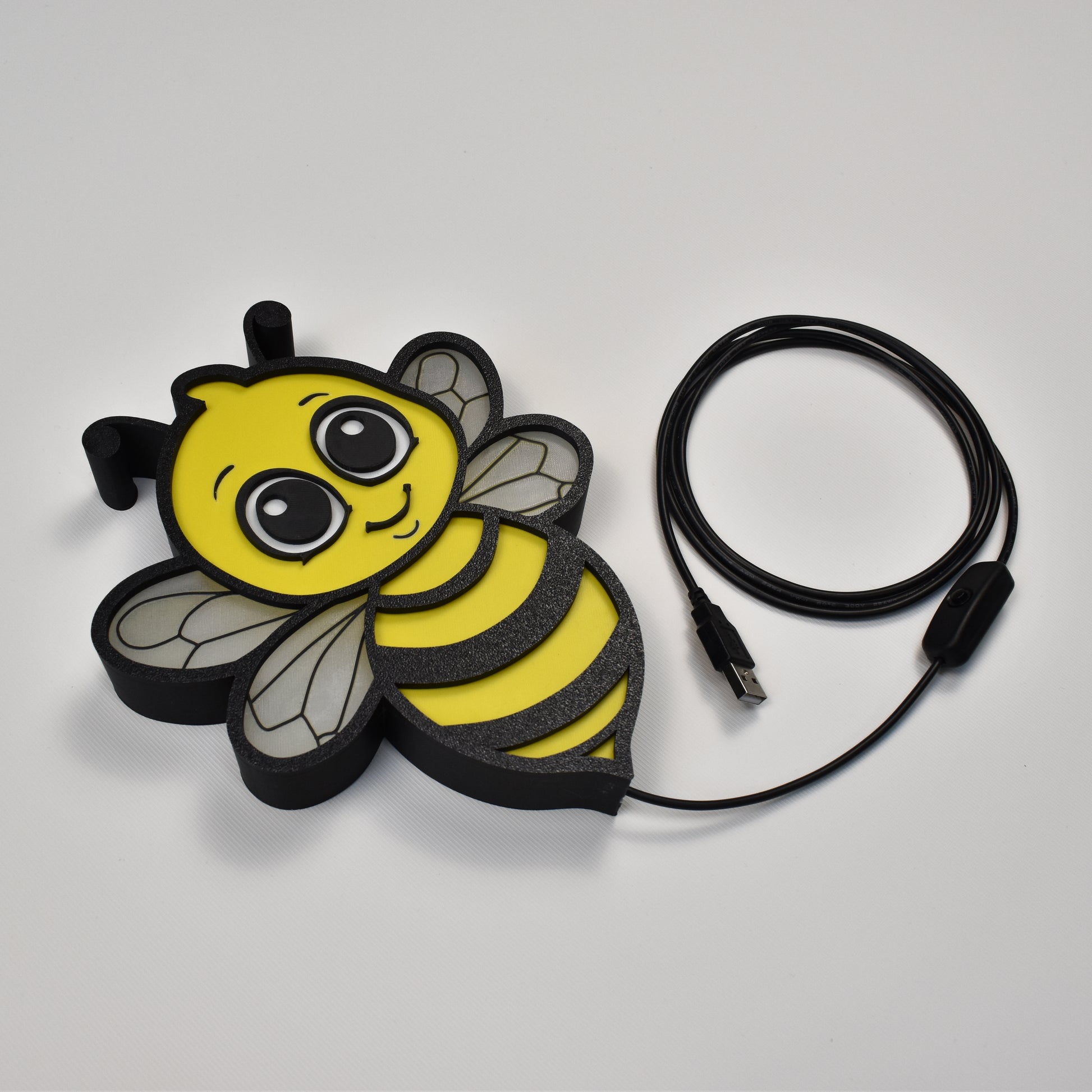 Nachtlicht Biene – LED Wandlampe Kinderzimmer Babyzimmer – Schlummerlicht, Geschenk zur Geburt, Tierlampe USB
