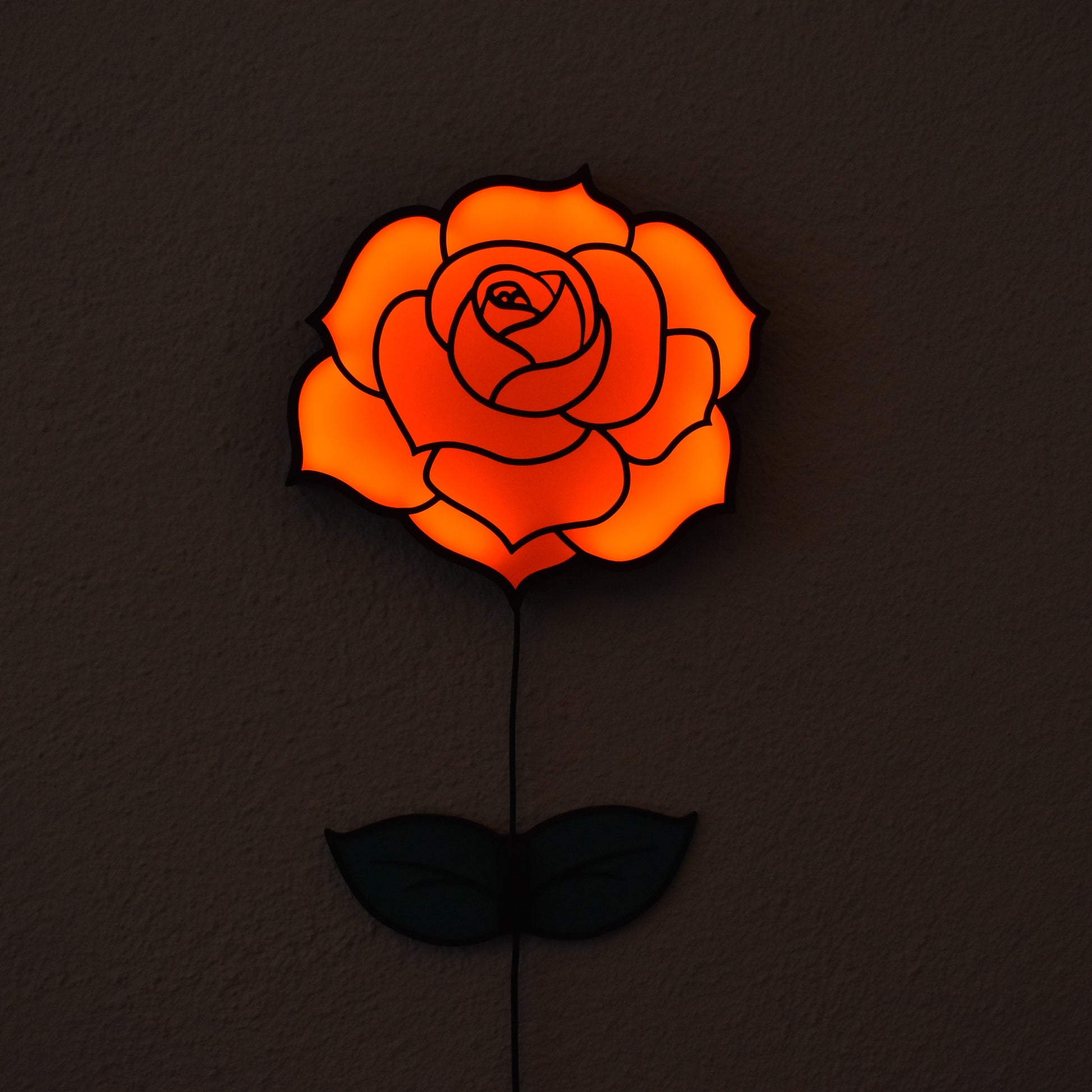 Leuchtende LED Rose mit USB-Anschluss – romantische Blumenlampe für Schlafzimmer oder Wohnzimmer