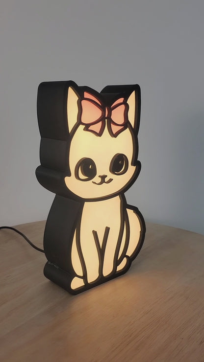 Katze - Nachtlicht, Nachttischlampe